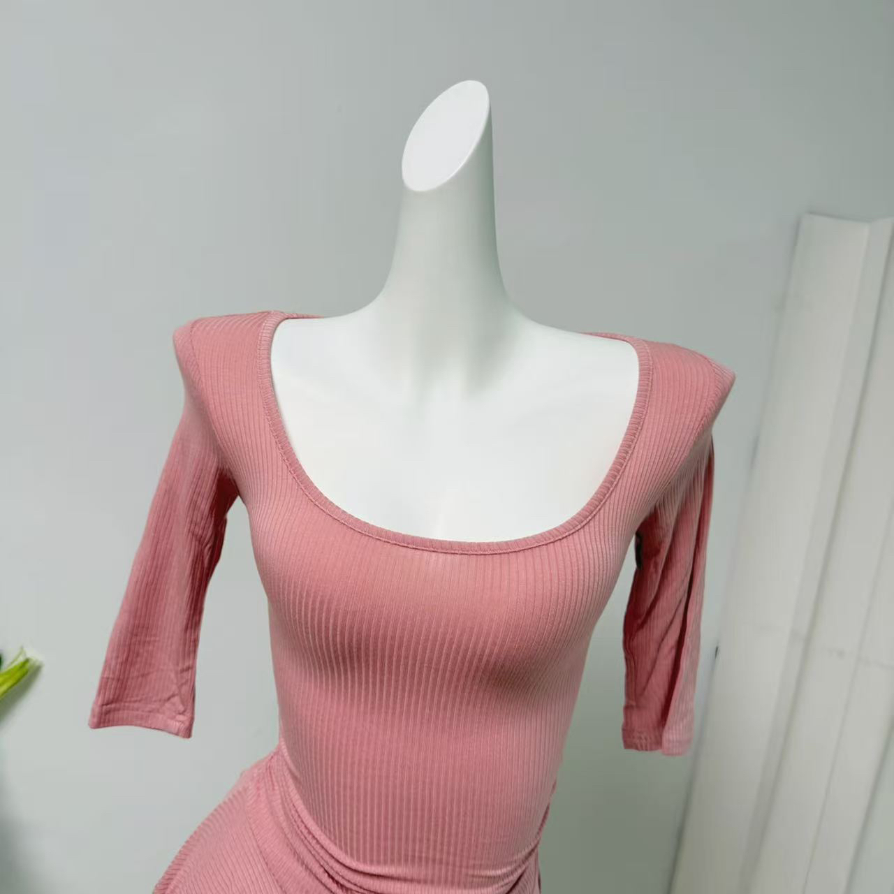 Women's Two-Piece Knit Dress and Bloomers Set with Flattering Silhouette - Image 2