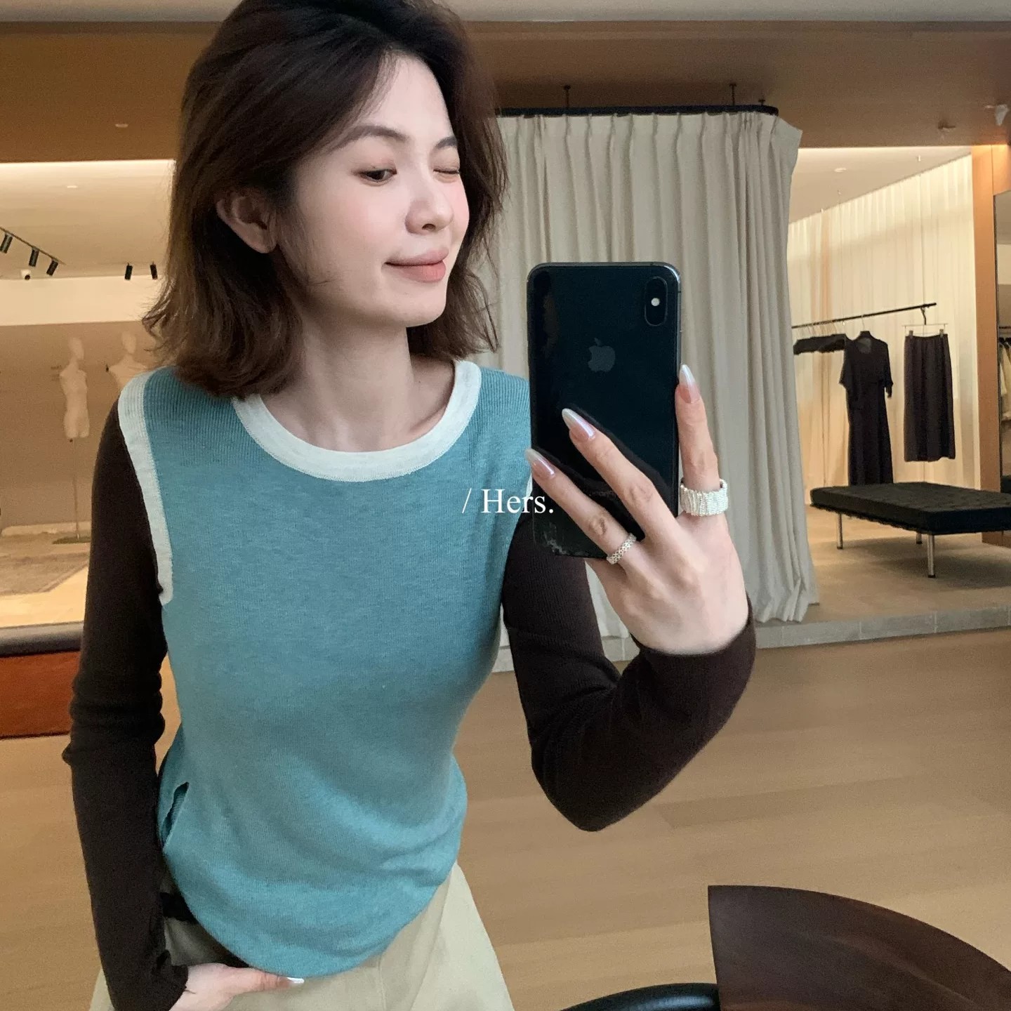Color Block Knit Sweater 2026 Fall Long Sleeve Pullover Casual Top for Women