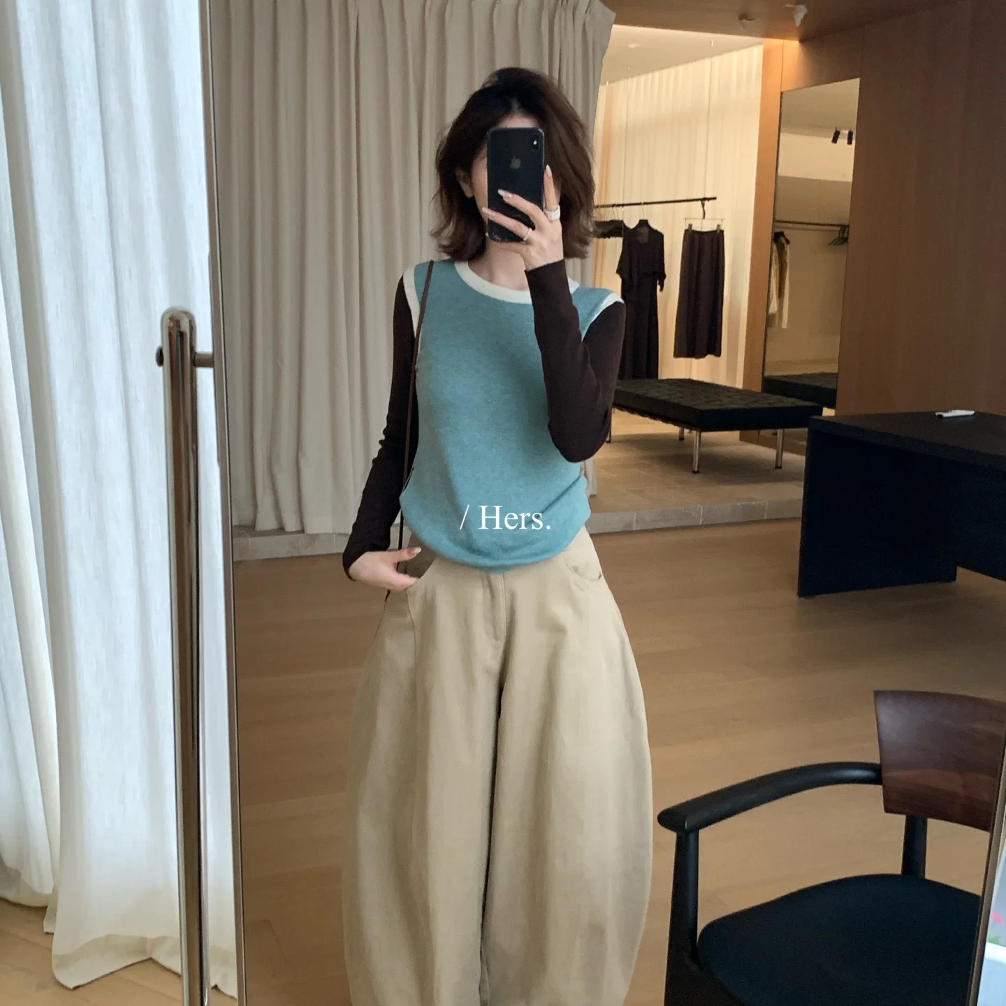 Color Block Knit Sweater 2026 Fall Long Sleeve Pullover Casual Top for Women - Image 5
